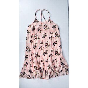 ABERCROMBIE & FITCH Women's Pink Floral Spaghetti Strap Mini Dress XS